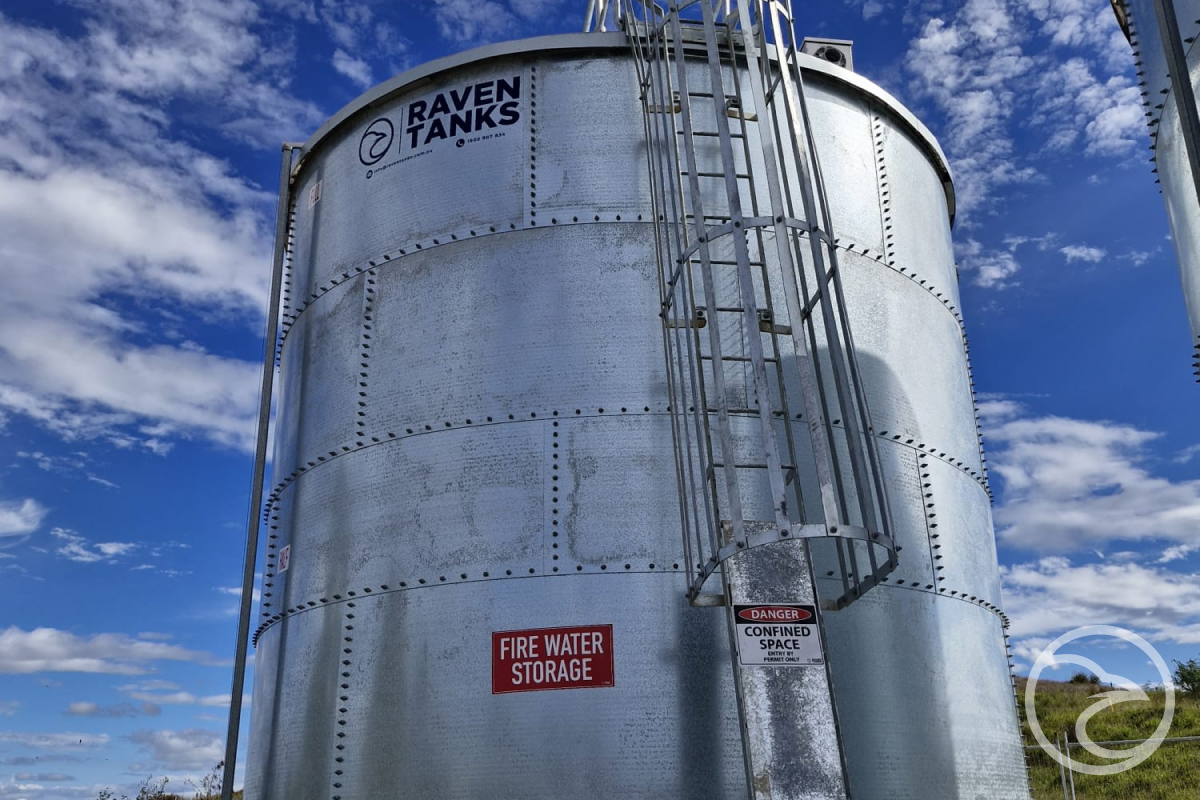 HDG water tank used for industrial water storage