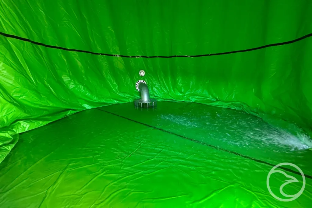 Custom tank liner for industrial chemical storage tanks