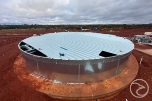 HDG panel tanks for industrial water storage in Australia