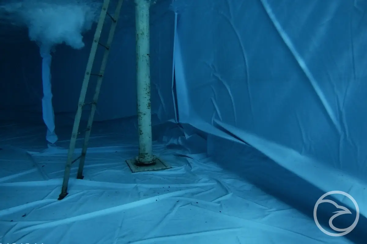 Drone fire tank inspection for compliance with NFPA standards