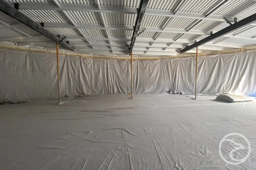 storage tank designed for liquid containment with internal lining