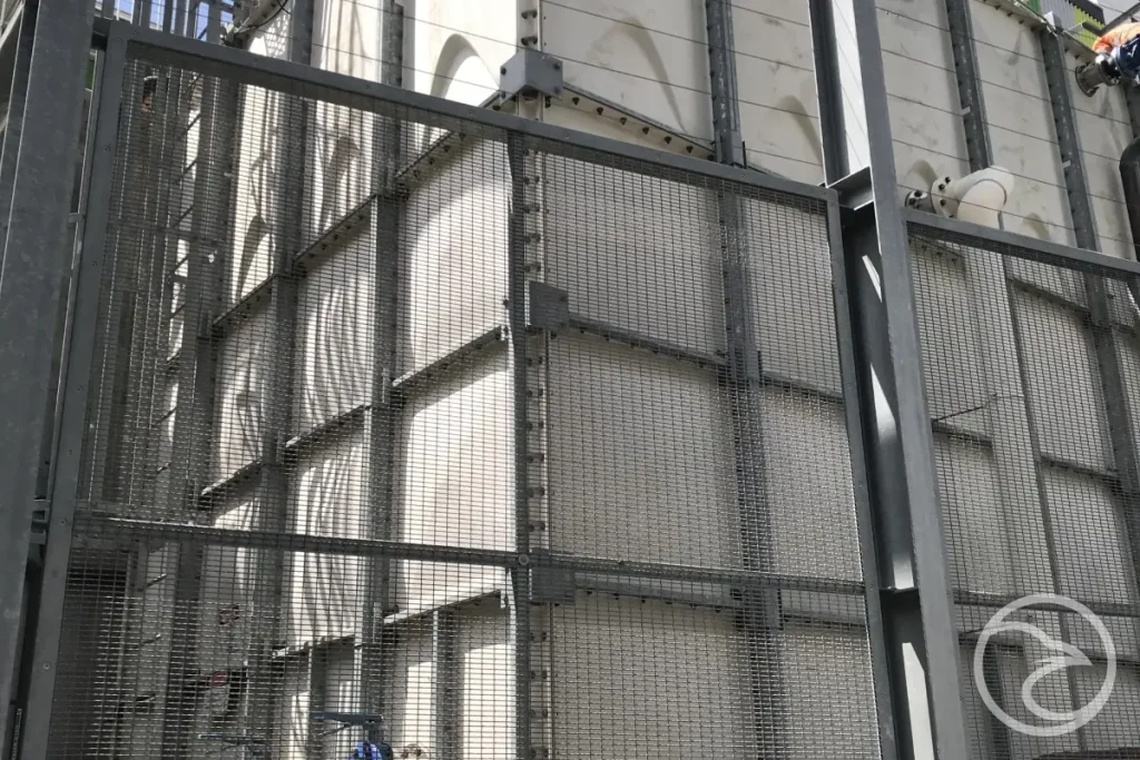 Installation of GRP sectional panel tanks at an industrial facility in the United States