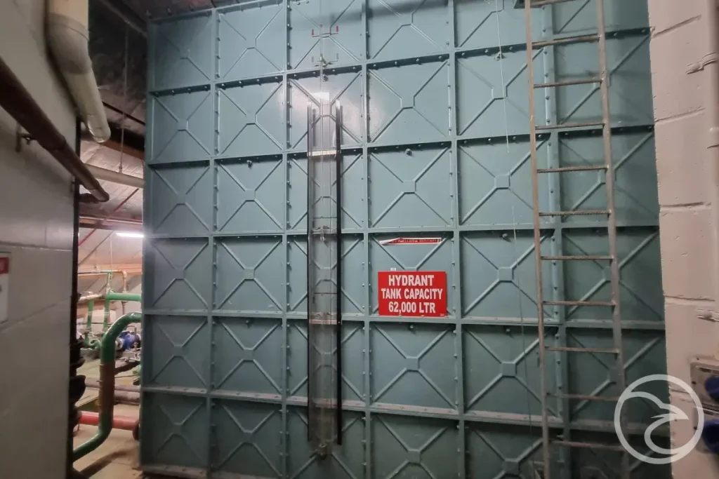 GRP sectional water tank used for fire protection water storage system