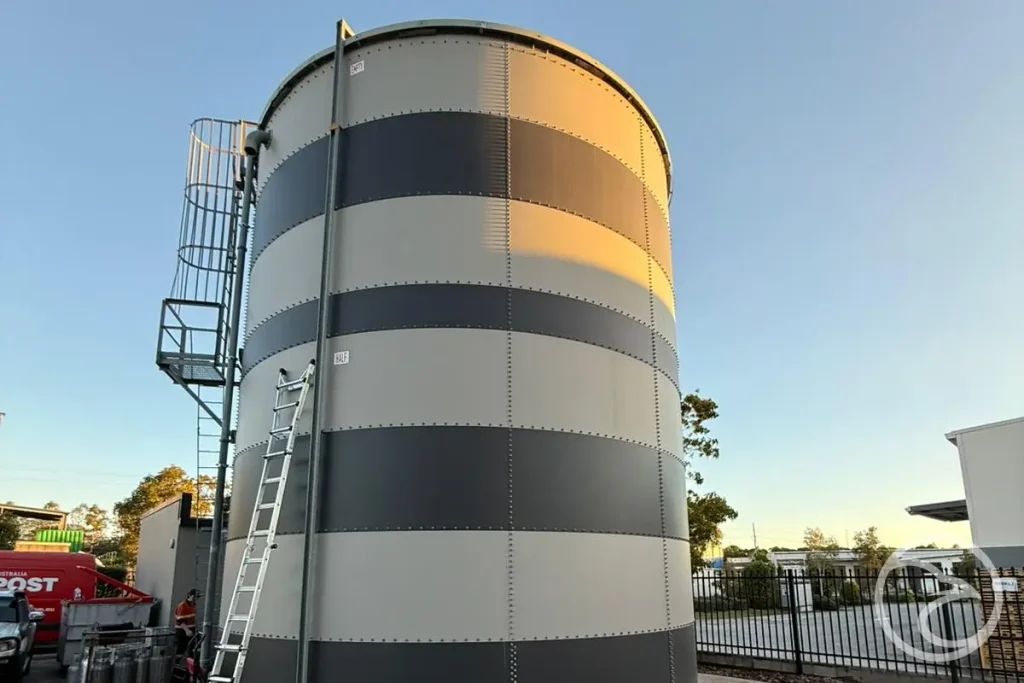 industrial tank operating in harsh environmental conditions