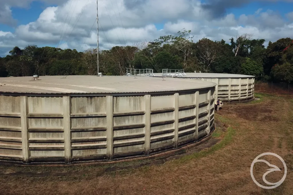 concrete materials shown in storage tank construction