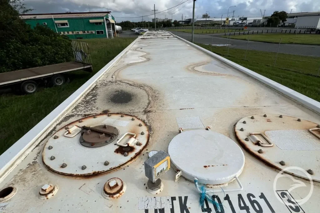 Surface corrosion on external industrial storage