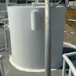 industrial storage silo exterior view