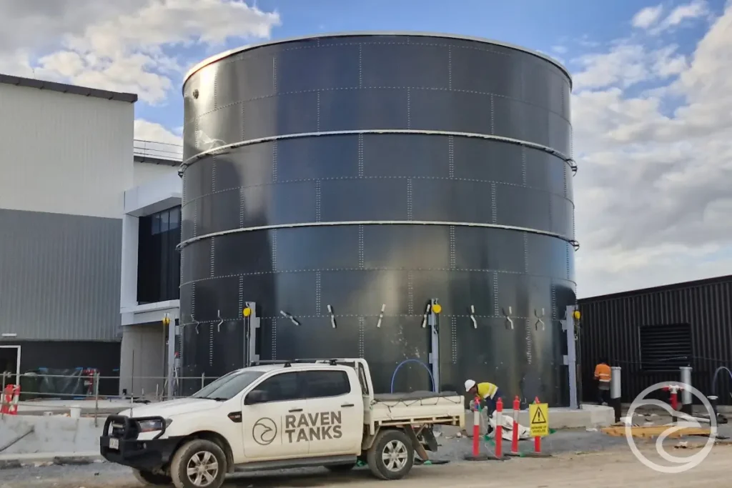 Corrosion inspection on a steel water storage tank
