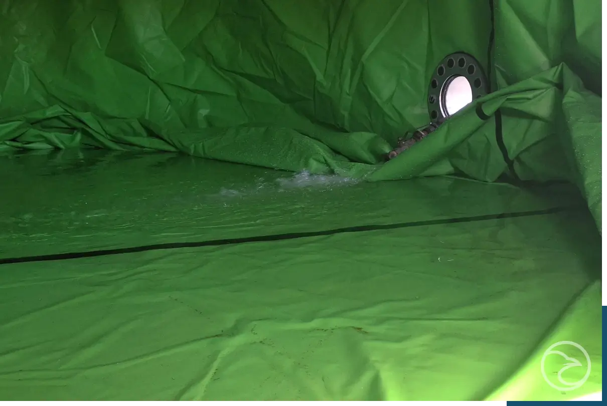 commercial tank liner system for industrial storage tank