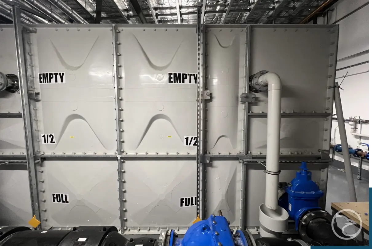 GRP panel construction with stainless steel fasteners