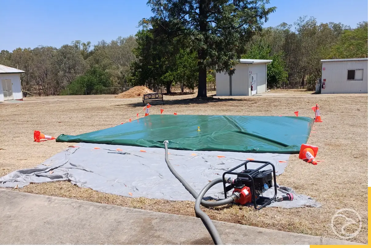 pillow tanks used for water storage