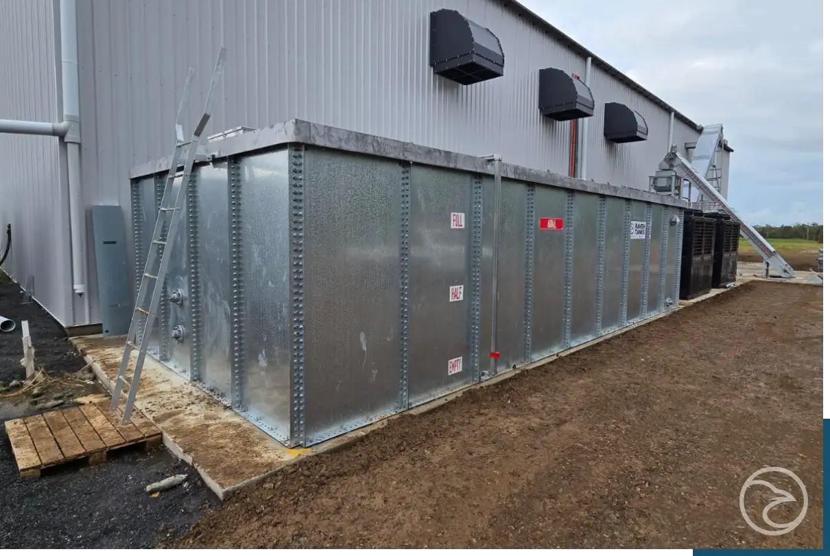 galvanized steel water tank with bolted panel construction