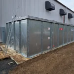 Industrial galvanised water tank maintenance procedure