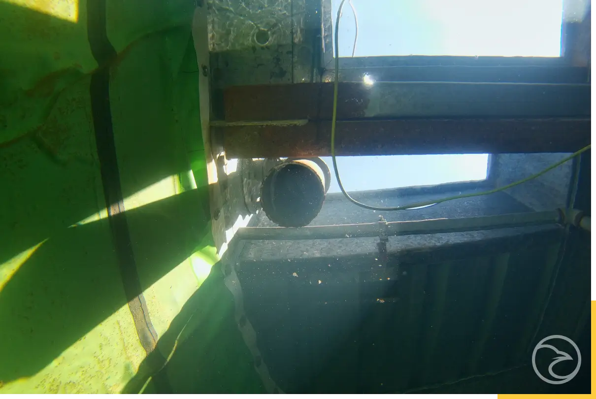 industrial tank inspection using underwater drone