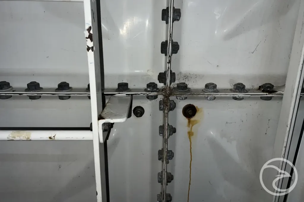 fiberglass tank repair signs