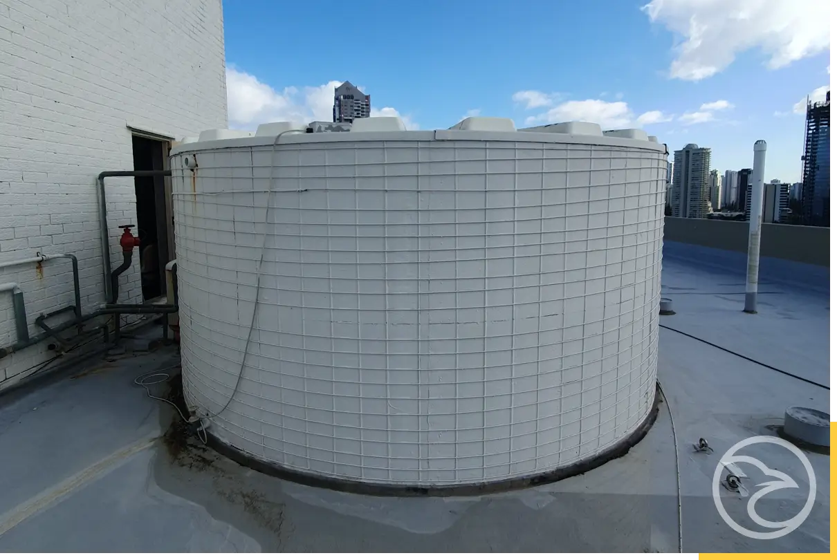 Raw water tank repair services for industrial facilities