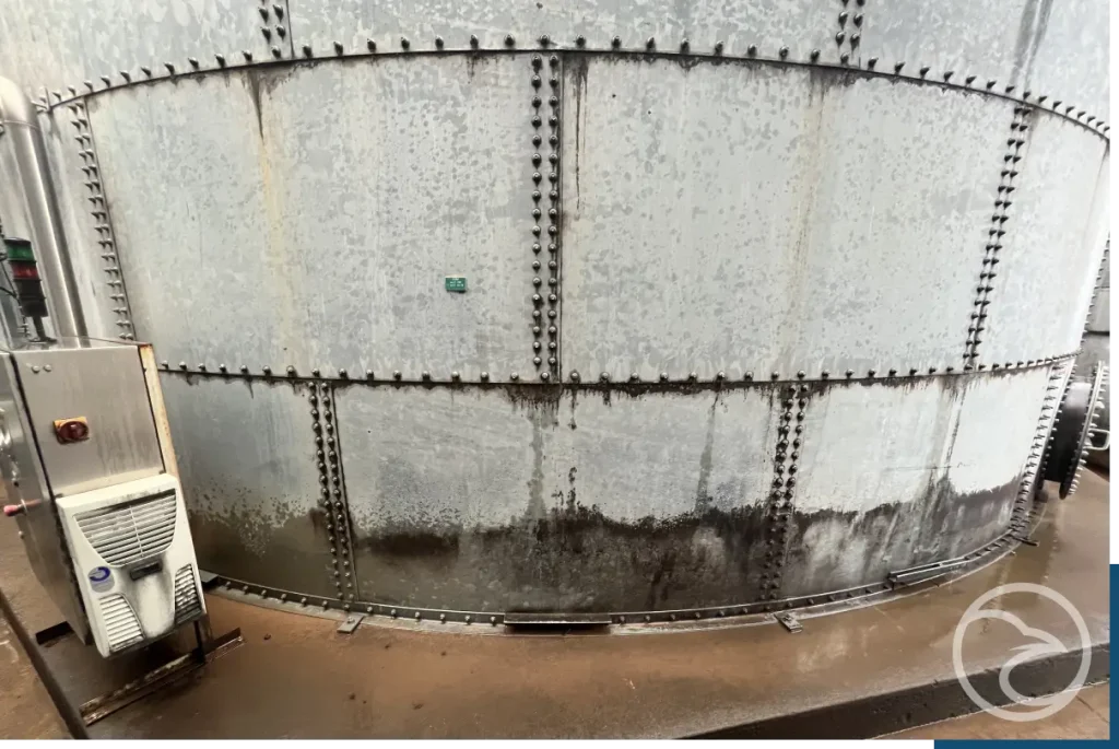 Signs of Raw Water Tank Damage and Deterioration
