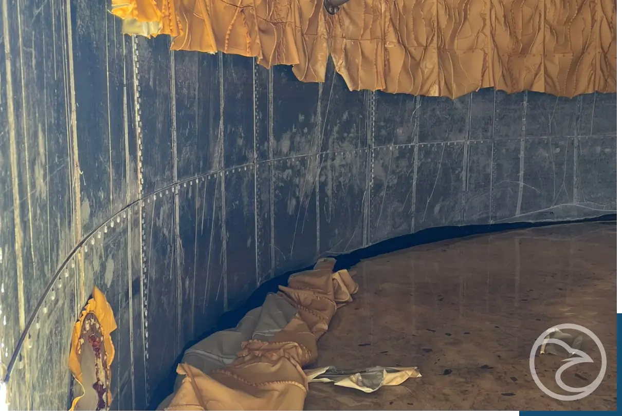 Raw water storage tank repair by Raven American Tanks