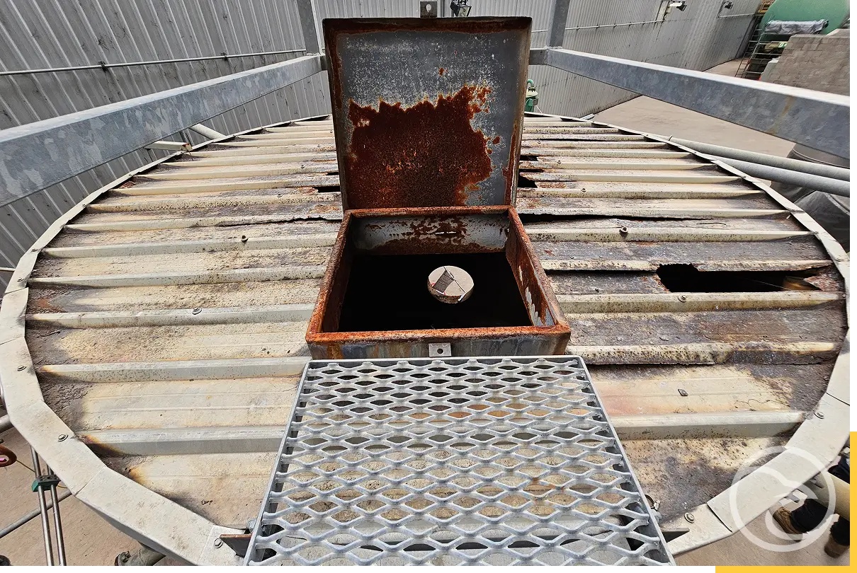 Raw water storage tank repair and restoration