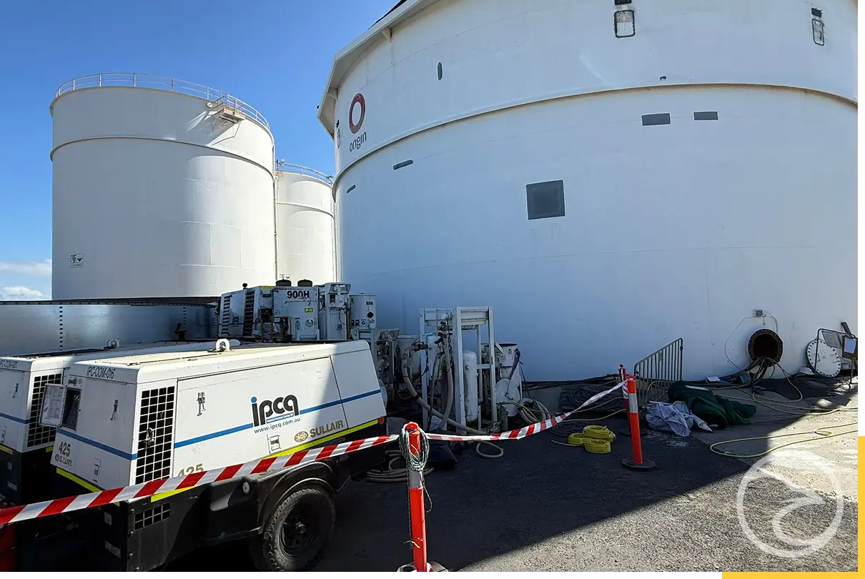 Confined space services for tanks
